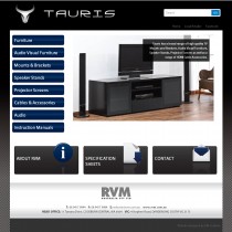 The size of Tauris range was the challenge to this site. The Tauris brand covers an array of home entertainment orientated products from wall mounted brackets, speaker screens and cables through to furniture, speaker stands and projector screens.
As these products become discontinued and new products take their place the website needed to be easily updated by a staff member whenever the need arose.